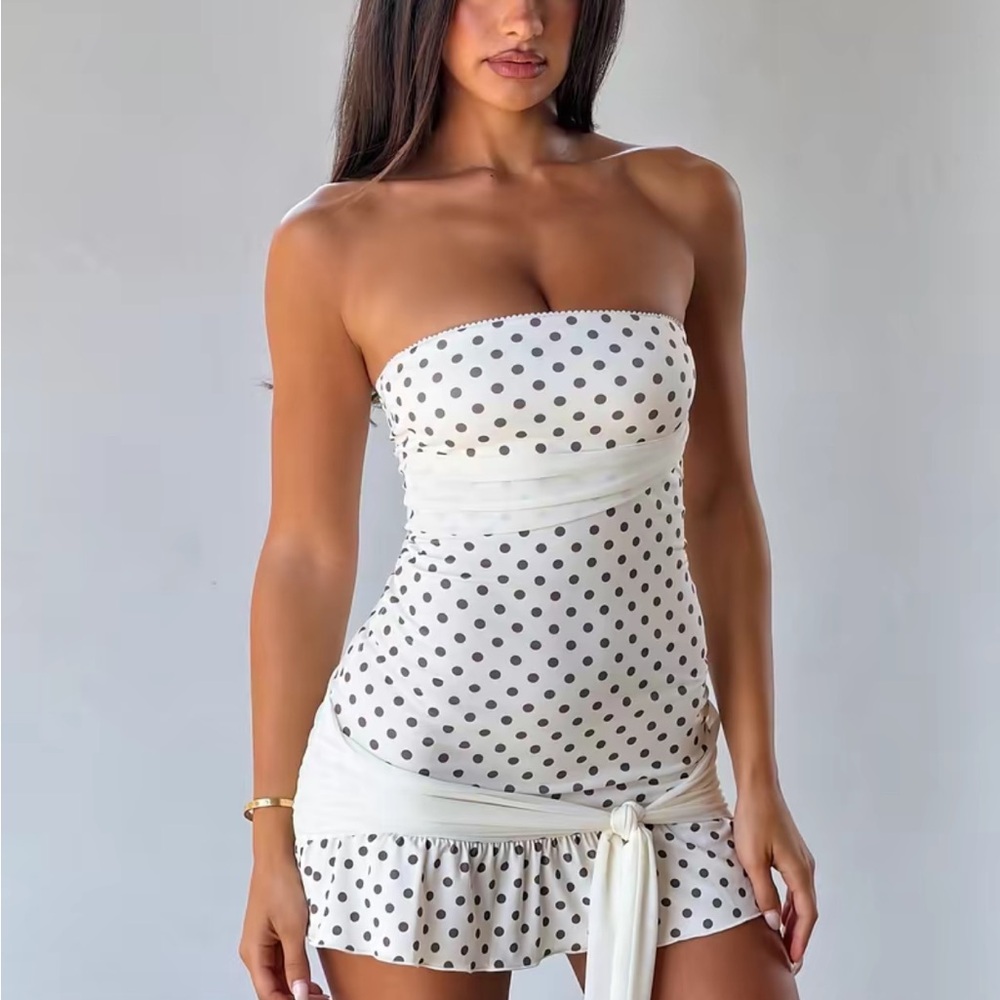 Tiger mist polka dot dress